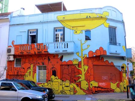 Colorful piece in Colegiales by Gualicho